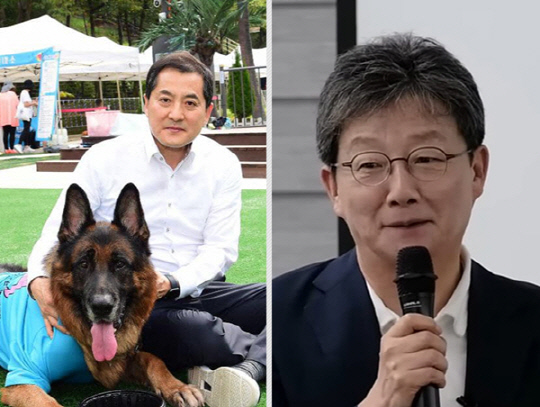 '개 식용 금지' 입법을 "김건희(여사)법"으로 명명한 박대출(왼쪽) 국민의힘 정책위의장을 향해 13일 같은 당 유승민 전 의원은 "있을 수 없는 일"이라고 비판했다.<박대출 국회의원·유승민 전 국회의원 페이스북 사진>